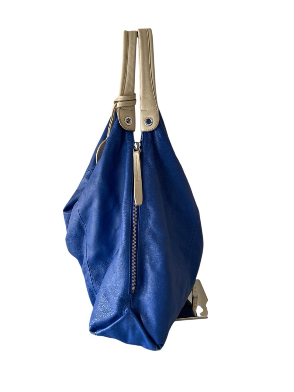 Blue Leather Hobo Shoulder Bag by Furla - Picture 3 of 8